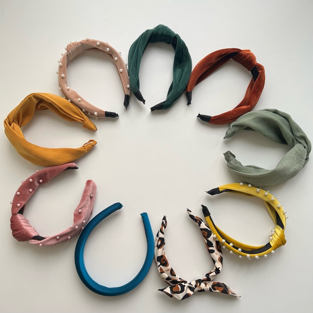 Bundle of 9 Various Headbands
